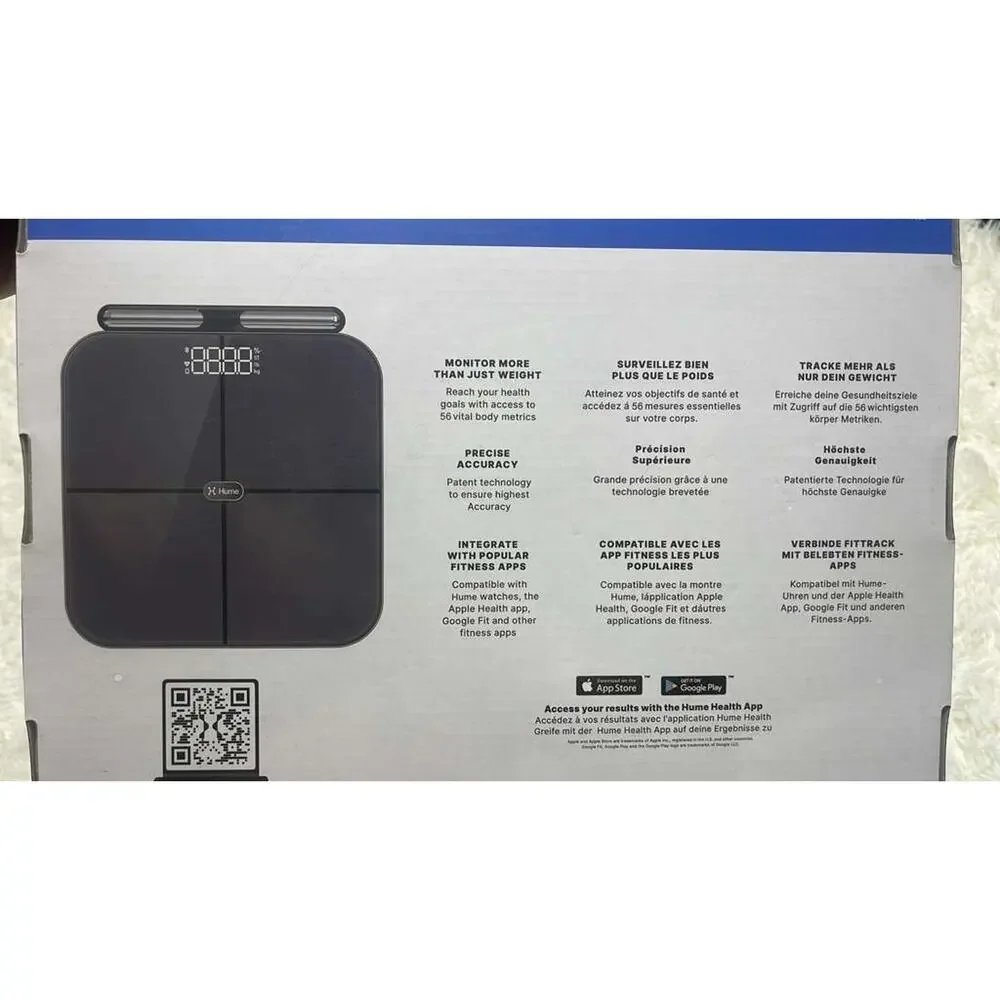 HumeHealth Body Pod Smart Body Composition Analyzer Scale BMI Body Fat Bluetooth